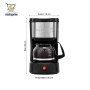 Cafetera eléctrica Holstein Inox 5 tazas 750ml