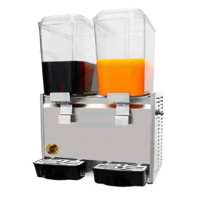 Máquina Refresquera Chichera 2 Tolvas 18 Lt Acero Dakota DK18X2