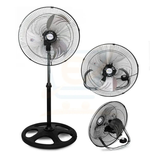 Imaco Ventilador FSM370 57W Negro 3 en 1 cntilador de piso mesa y pared
