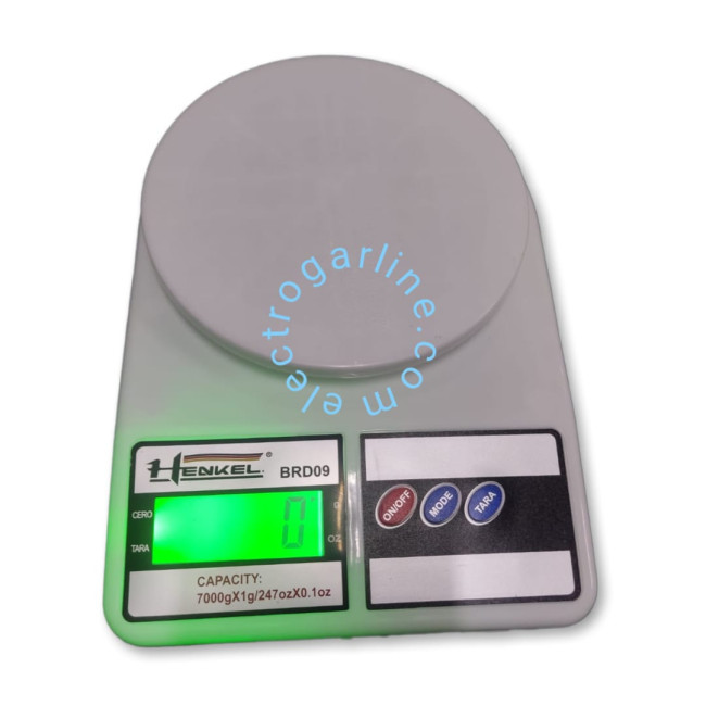 Balanza Gramera Digital Para Repostería 1gr A 7kg Henkel brd09
