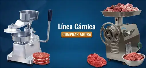 molino de carne, formador de hamburguesas